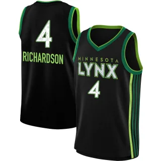 Men's Minnesota Lynx Reigan Richardson Rebel Edition Victory Black 2023 Jersey